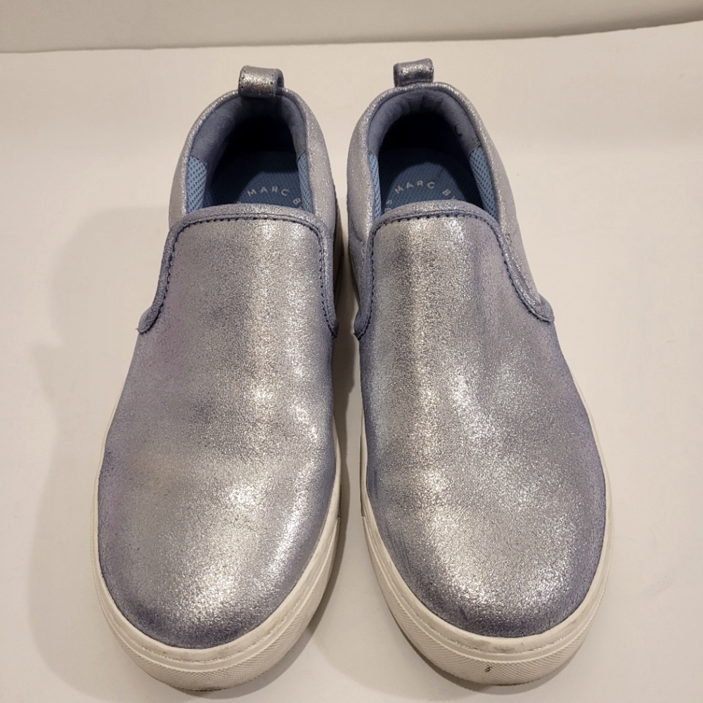 Marc by Marc Jacobs slip-on sneakers, Eur 35, silver-blue